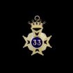 Rose Croix 33rd Degree sash Jewel