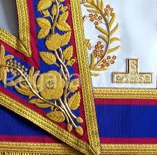 Mark Grand Rank Regalia Dress Apron - Registrar